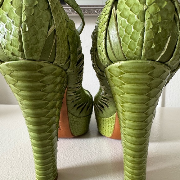 Christian Dior Python Green Pumps - Picture 2 of 9